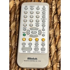 Mintek RC-1730 Remote Control DVD Player MDP1730 1770 & DVD5830 OEM